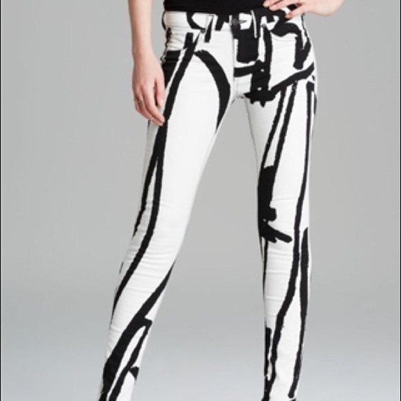Rag & Bone Skinny Jeans in Abstract Robot - Picture 2 of 4